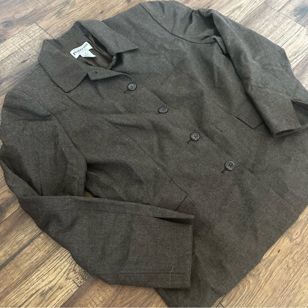 Vintage Pendleton Brown Wool Blazer Womens Sz 10 classic workwear EUC - Picture 4 of 6